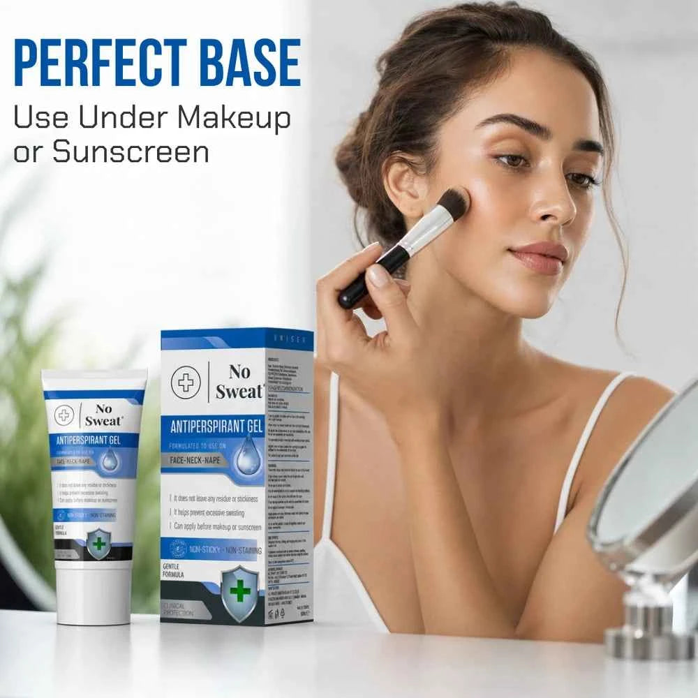 Face Neck Nape Antiperspirant Gel 50 ML - Your Secret to All-Day Confidence - No Sweat USA