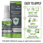 Antiperspirant Spray 50 ML for Excessive Sweating | No Sweat