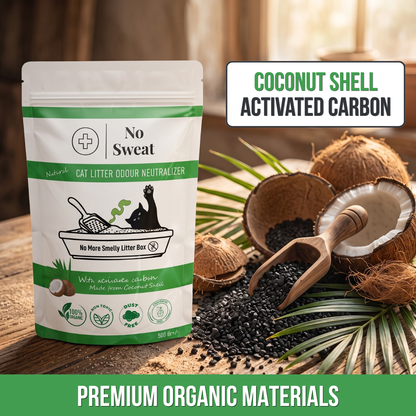 Cat Litter Odor Neutralizer 500g | Activated Carbon | No Sweat - No Sweat USA