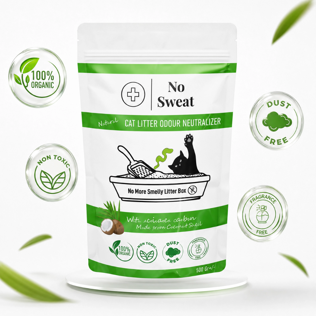 Cat Litter Odor Neutralizer 500g | Activated Carbon | No Sweat - No Sweat USA