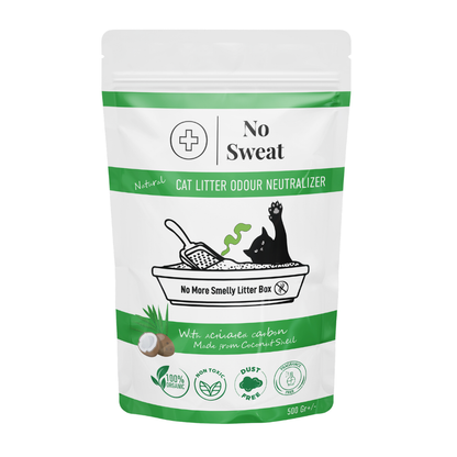 Cat Litter Odor Neutralizer 500g | Activated Carbon | No Sweat - No Sweat USA