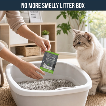 Cat Litter Odor Neutralizer (Activated Carbon) (10 Sachets, 250g) | No Sweat - No Sweat USA