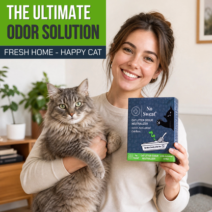 Cat Litter Odor Neutralizer (Activated Carbon) (5 Sachets, 125g) | No Sweat - No Sweat USA