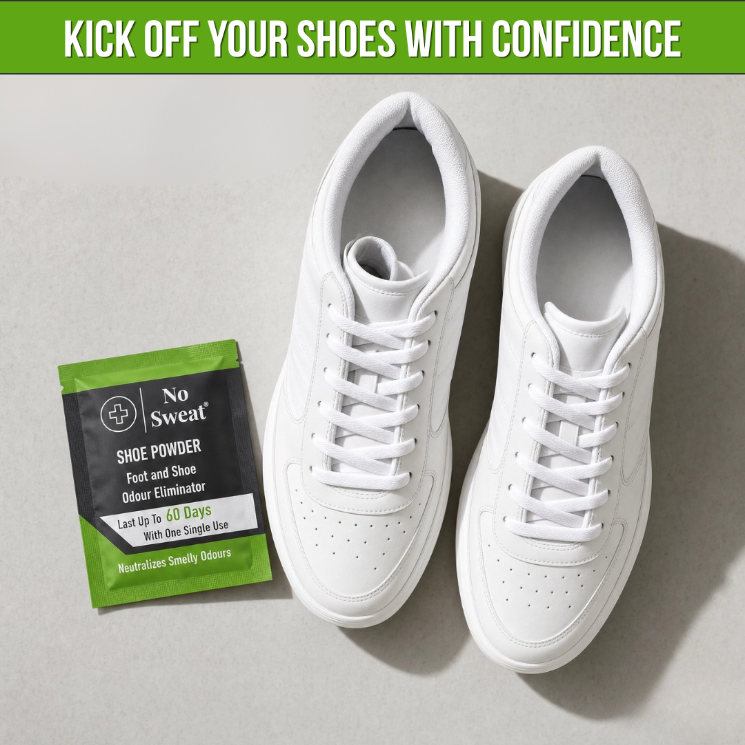 Foot & Shoe Odor Remover Powder (10 Pcs) | No Sweat - No Sweat USA