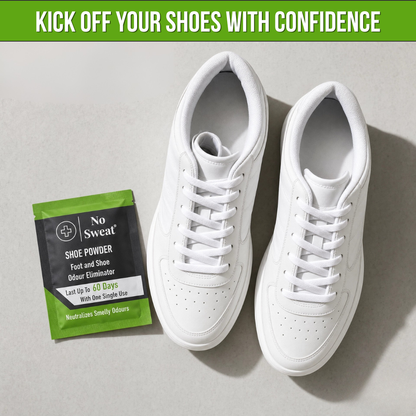 Foot & Shoe Odor Remover Powder (10 Pcs) | No Sweat - No Sweat USA