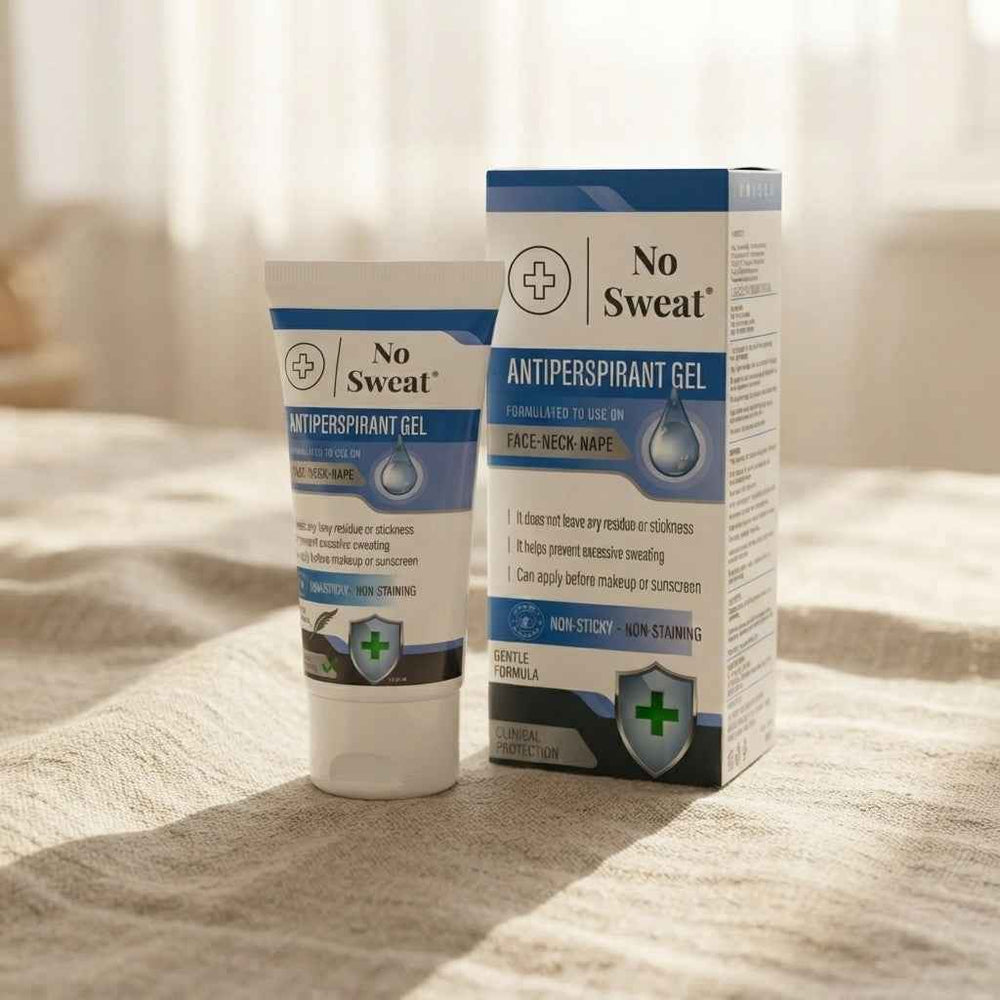 Face Neck Nape Antiperspirant Gel 50 ML - Your Secret to All-Day Confidence - No Sweat USA